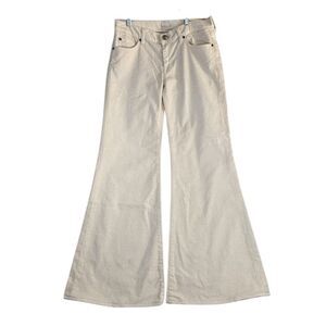 7 For All Mankind Super Flare Jeans Size 29 X 31” Inseam Cream Color NWOT